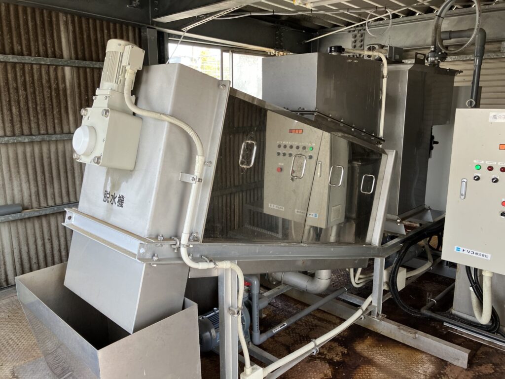 株式会社フンドーダイ様<br>脱水機更新工事既設排水設備の脱水機更新